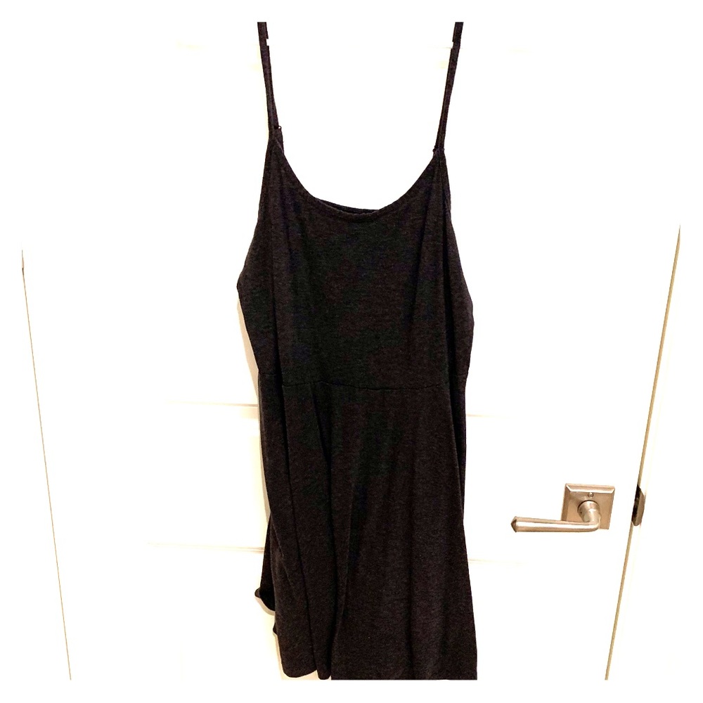 gray cotton dress